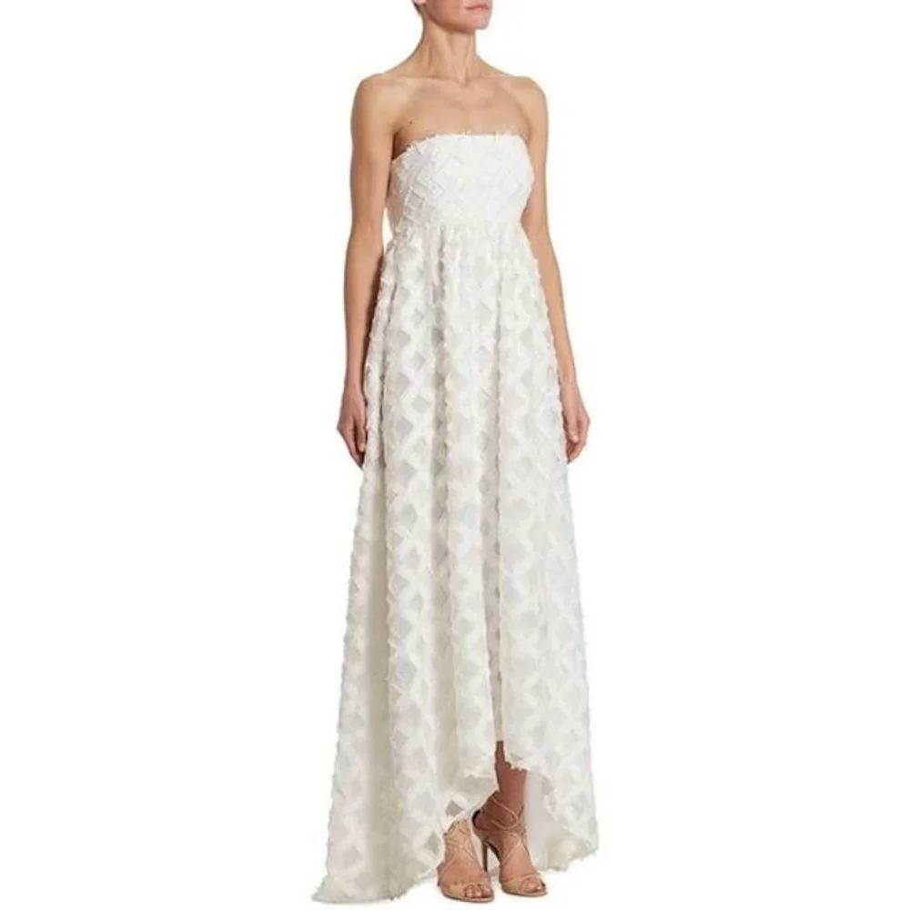 ZAC Zac Posen Lila Strapless Fil Coupé Gown - Picture 3 of 4